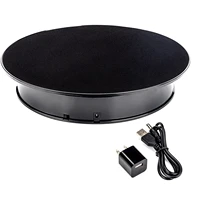 30cm black velvet top electric rotating display turntable jewelry display stand party cake video photography display stand