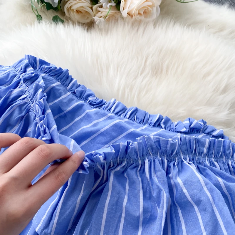 Женское асимметричное платье в полоску SINGRAIN винтажное длинное трапеция с