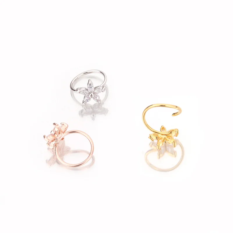 1 шт. серебро и золото цвет 20 г x 8 мм украшение для пирсинга носа Cz Нос Обруч ноздри