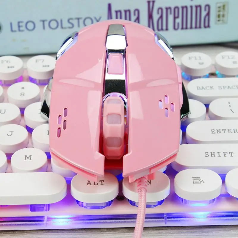 Мышь игровая Проводная 3200 точек/дюйм 4 уровня для офиса и игр|Мыши| |