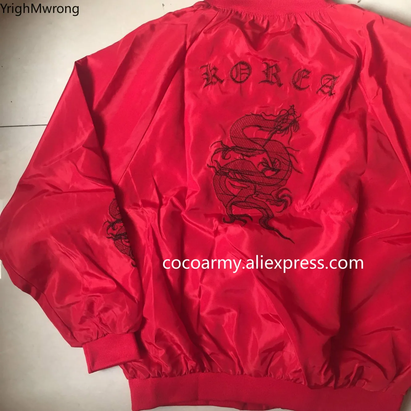 Куртка на молнии с вышивкой дракона свободная бейсбольная верхняя одежда в стиле