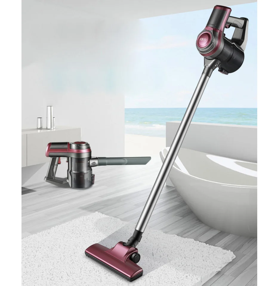 Беспроводной ручной пылесос с палкой аспиратором мощный пылезащитный большой