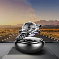 auto car double ring rotating solar energy suspension auto air freshener fragrance dispenser a fascinating maglev design 2020