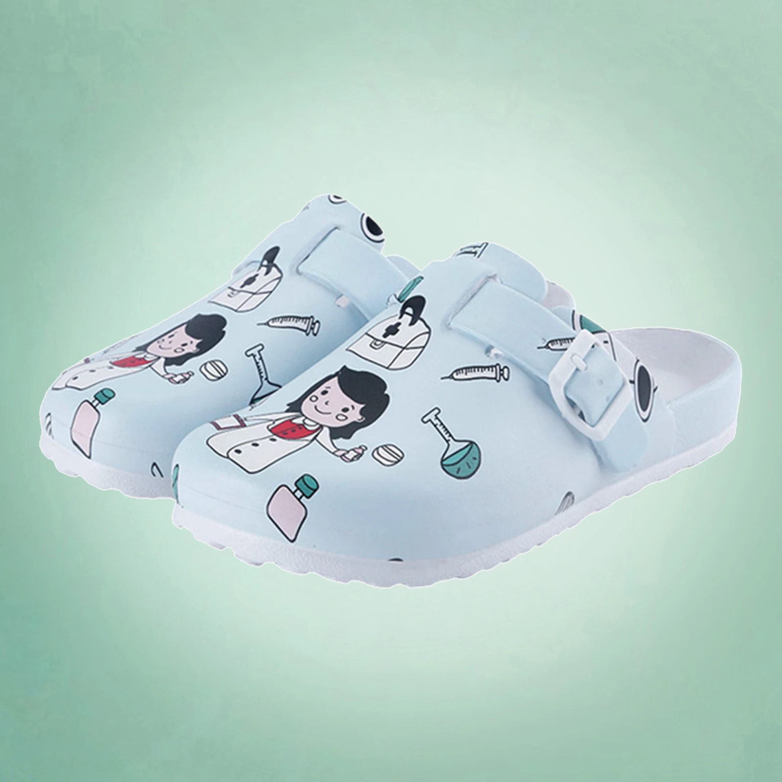 

2Pcs Women's Lightweight Comfort Slip Resistant Nursing Shoes Waterproof Anti Slip Clogs Work Shoes for Chef , Nurse