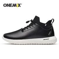 onemix men leather shoes 3 in 1 set shoes top grade outdoor women lace up athletic shoes comfortable light soft free shipping