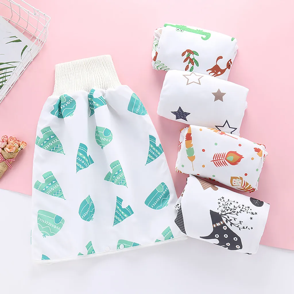 

Infant Skirt Comfy Childrens Diaper Skirt Shorts 2 in 1 Waterproof and Absorbent Shorts Training Panties Nappy Baby Diaper Skirt