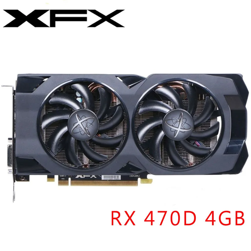 XFX Video Card RX 470D 4GB 256Bit GDDR5 Graphics Cards for AMD RX 400 series VGA Cards RX 470 D 570 580 480 HDMI Used