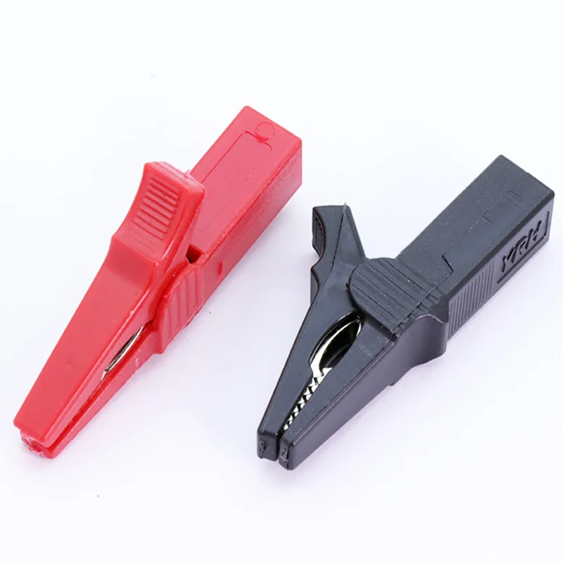 

100pcs/lot 55MM HV Alligator Clip for 4MM Banana Plug Multimeter Pen Cable Test Probes Clamp Crocodile Clip