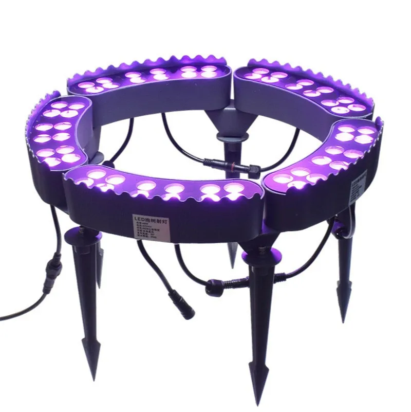 Lâmpadas de Árvore ao ar Luz do Jardim Ip65 à Prova Colunas Decorativas Pilares Caminho Luzes Paisagem Spotlight Livre 60w Rgb Dmx512 Dwaterproof Água Led