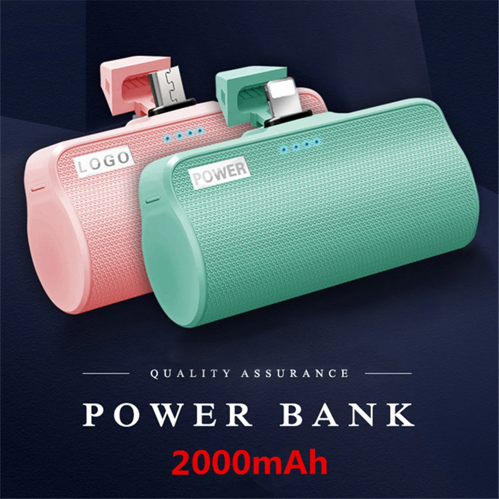 Мини банк питания 2000mAh для Xiaomi Redmi LG Внешний чехол-аккумулятор для iPhone samsung портативный мини симпатичный внешний аккумулятор
