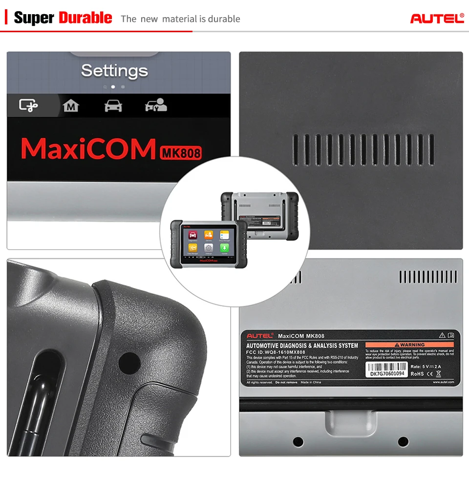 Autel MaxiCOM MK808 OBD2 сканер профессиональные автомобильные инструменты полная система