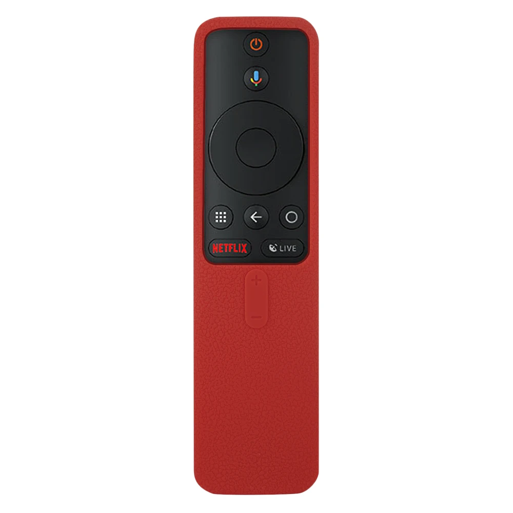 Red Чехлы для xiaomi mi tv box s bluetooth wifi умный пульт дистанционного управления чехол силиконовый ударопрочный защитный для лыж - Цвет: Red