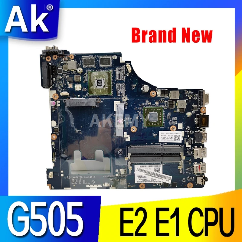 G505 VAWGA/GB LA 9911P материнская плата для For Lenovo g505 E1 E2 CPU la 9911p rev: 1 0 с ЦП тест|Материнские