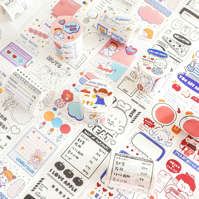 Японская бумажная лента Washi частная серия сообщений Сделай Сам Украшение