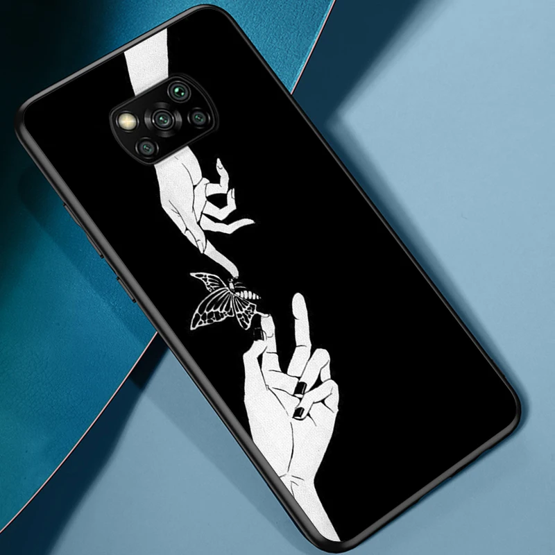 Силиконовый мягкий черный чехол для телефона Xiaomi Poco X3 GT NFC M3 F3 C3 M2 F2 X2 Pro Mi Mix 3 Play 5 6 |
