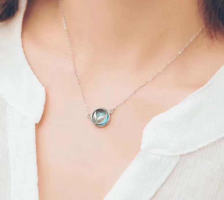 Новое поступление модные ожерелья с рыбьим хвостом русалки кольца кулоном