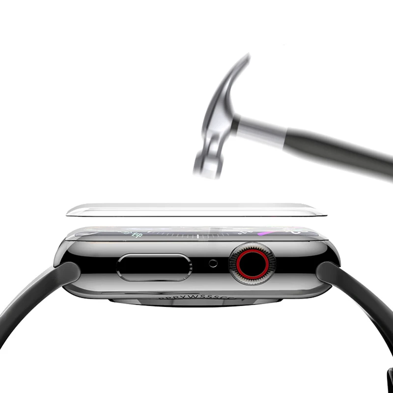 360 Полное покрытие закаленное стекло для наручных часов Apple Watch 38 42 40 44 мм Экран