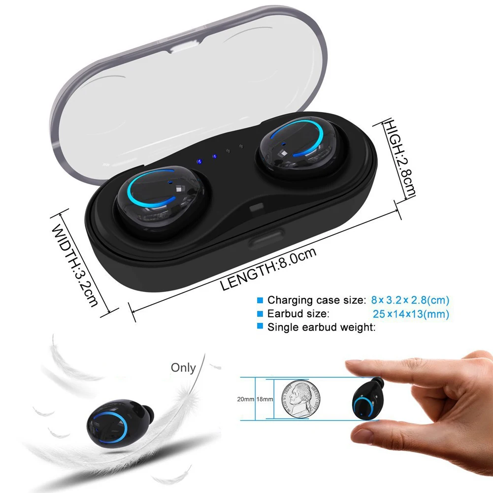 TWS мини настоящие беспроводные наушники Bluetooth 5 0 Blutooth свободные руки спортивные
