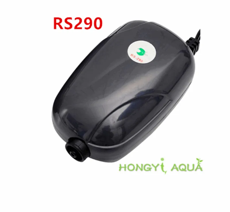 RS290 Кислородный насос для аквариума, аэрационный насос, немой маленький кислородный аппарат, термометр для аквариума, воздушный насос, один двойной RS-390, RS-290 220 В - Цвет: RS290