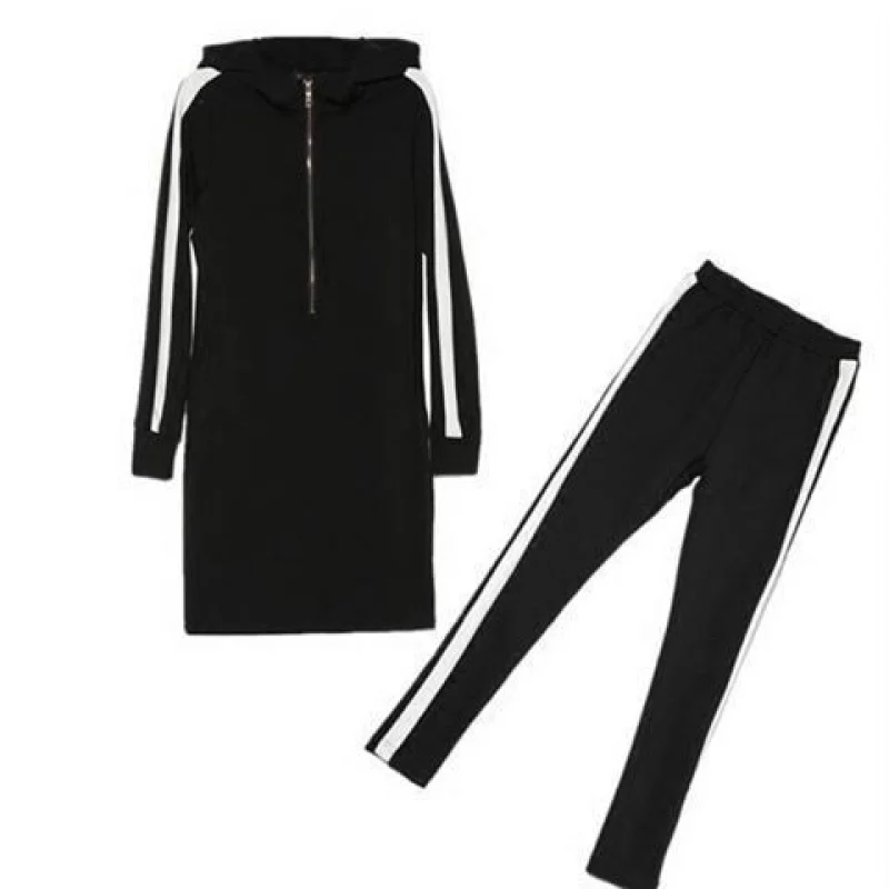 

Spring and Autumn suit female fashion 2021 large size loose and thin Tracksuit wives Korean sportswear two piece set women 6XL