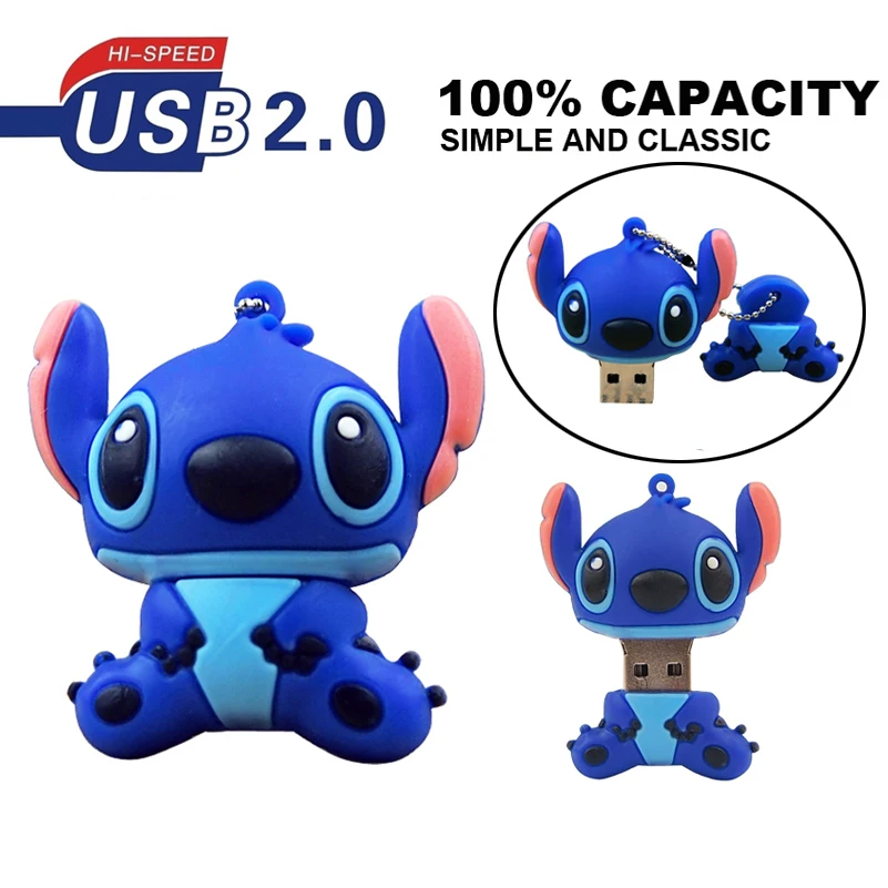 Милый стежок USB флеш накопитель темно синий цвет карта памяти 128 МБ 64 ГБ 32