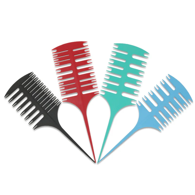 

Factory plastic pointed tail fish bone comb two-sided multifunctional hair cutting comb highlight weaving comb peine de mechas