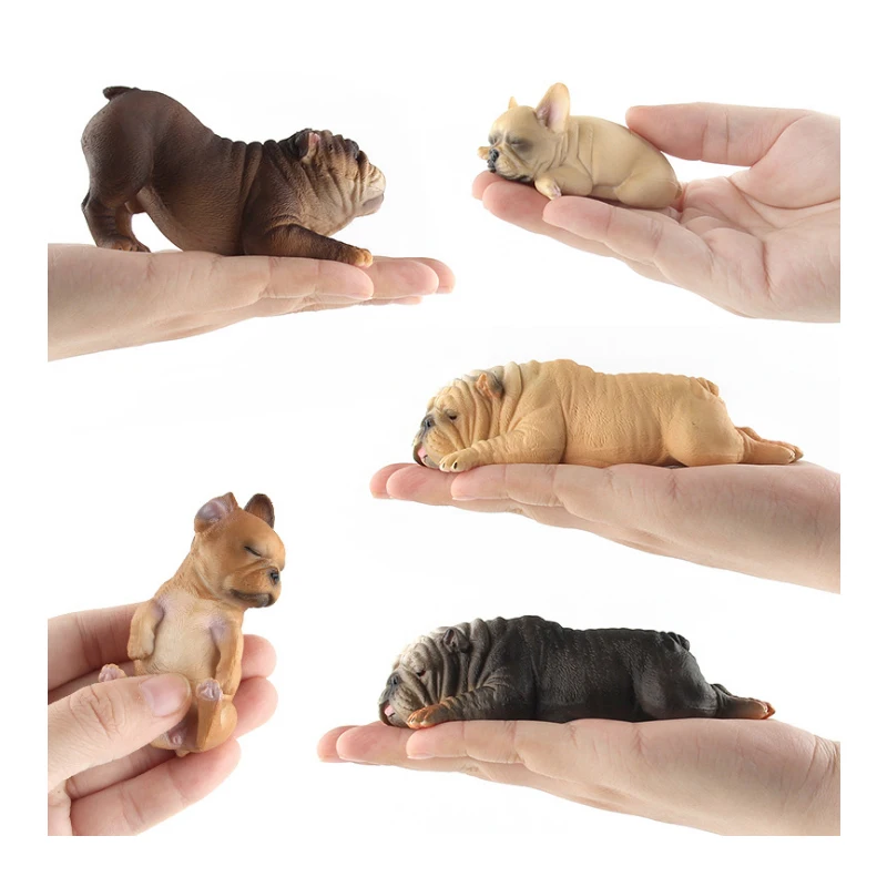 Креативный домашний декор фигурка собаки из смолы милый щенок статуя бычьей