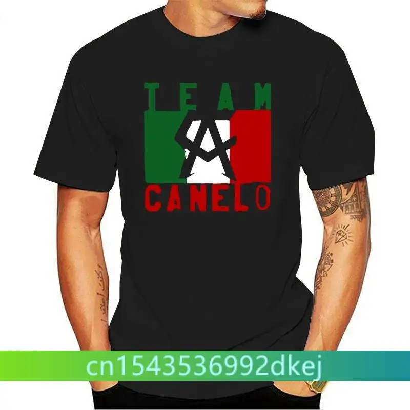 

New Team canelo saul alvarez mexican kick boxing black T-shirt Size S-3XL