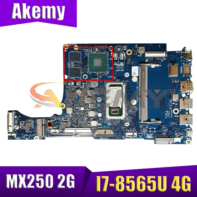 

NB8513 материнская плата для ноутбука ACER Aspire 5 A514 A514-52 A514-52G материнская плата портативного компьютера с I7-8565U Процессор 4G-RAM MX250 2G-GPU 100% полный тес...