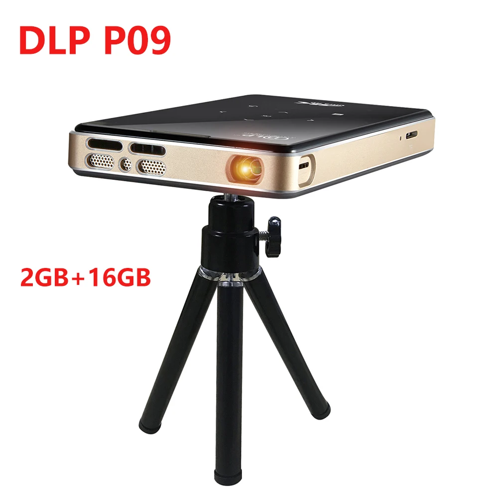 DLP P09 2020 Новый full HD проектор android 9 0 ddr4 2 Гб оперативной памяти 16 встроенной Мини