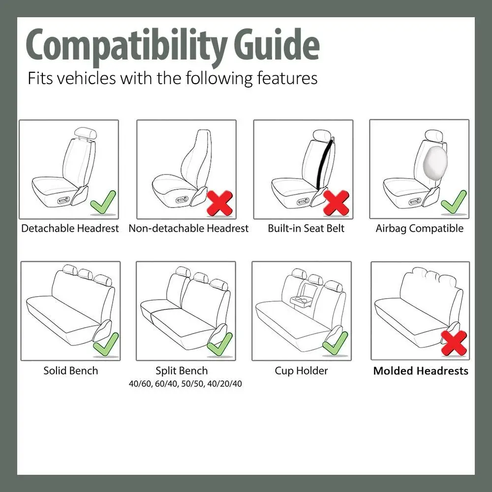 

5 Seat Luxury Leather Car Seat Cover Full Set Fit For GMC Yukon XL/Terrain/Sierra 1500 /2500 /3500 Car Seat Cushions Protector