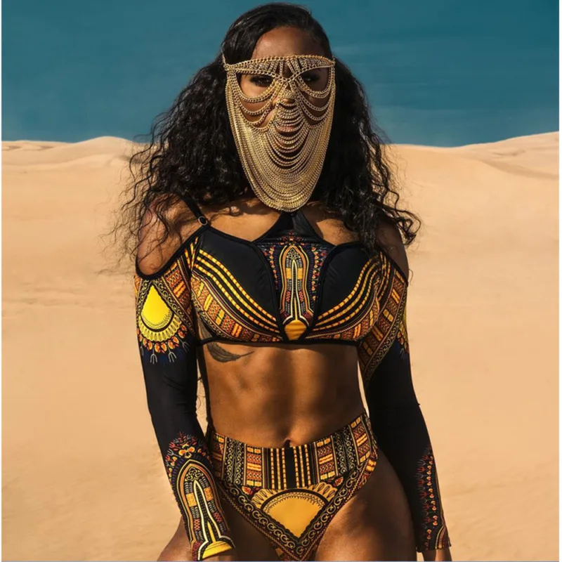 

2 Piece Bikini Set boho style Swimsuit Women Push Up Women Bikini Set Bandage Push-up Padded Bra Beach Swimwear Bathing