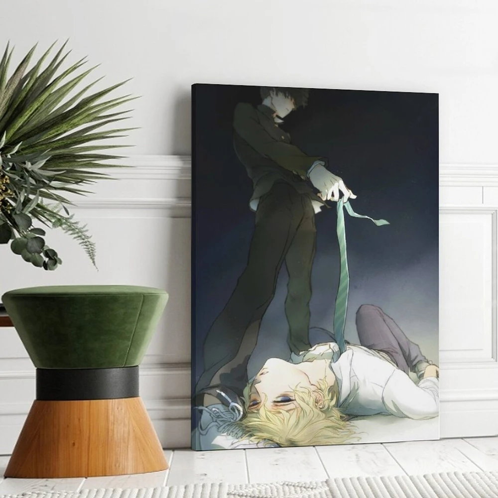

HD Printed Mobu Canvas Painting Wall Art Mob Psycho 100 Anime Poster Home Decor For Bedroom Background Modular Pictures Frame