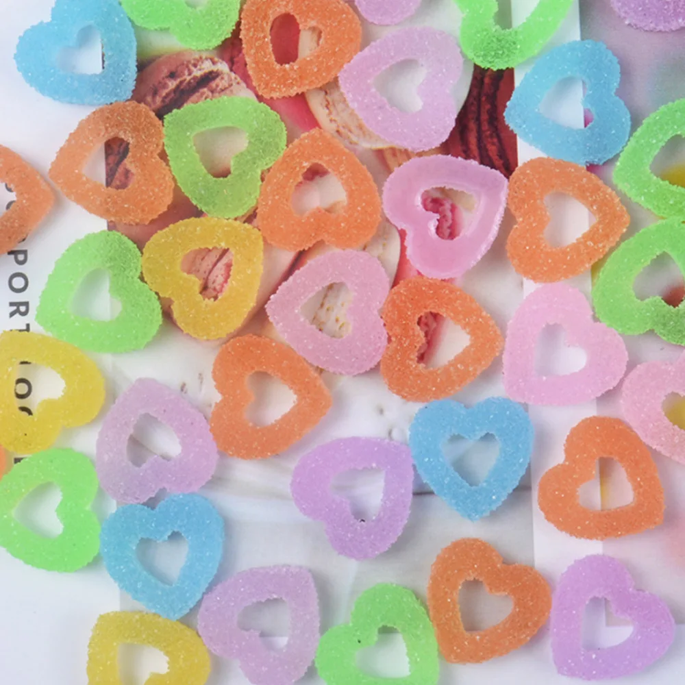 20 шт. искусственные цветы в виде сердечек|Статуэтки и миниатюры| |