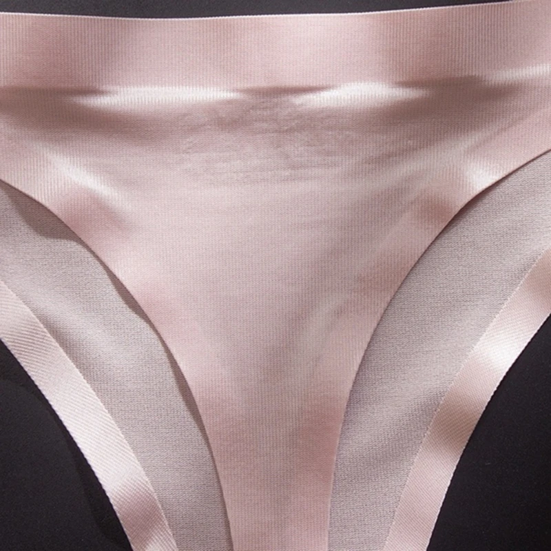 

Silk Sexy Ladies Thong Seamless Low Waist Intimate ultra-thin Comfortable Multicolor Optional Ladies Thong