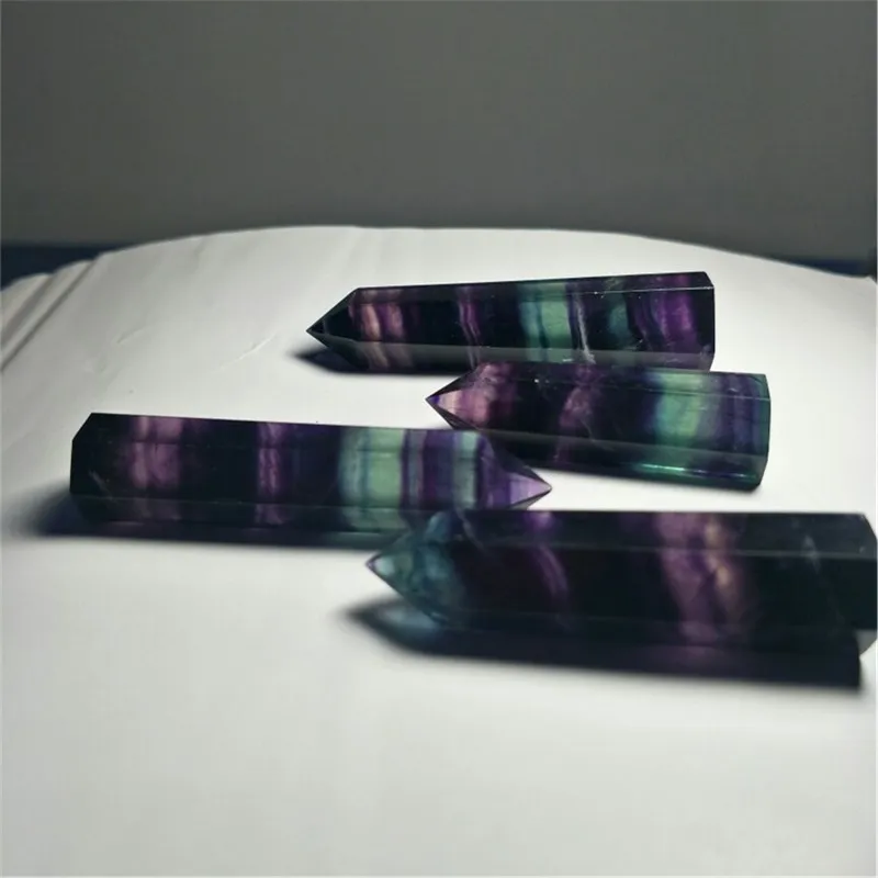Натуральный флюоритовая Хрустальная в разноцветную полоску флюорит цвет на