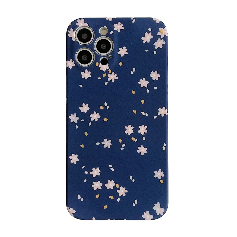 

Easterm12Pro Treasure Blue Summer Cherry TPU Cover For Apple 12Mini12Promax 11 X XR 11Pro XSMAX 7P 8G Cases Cell Phone Protector