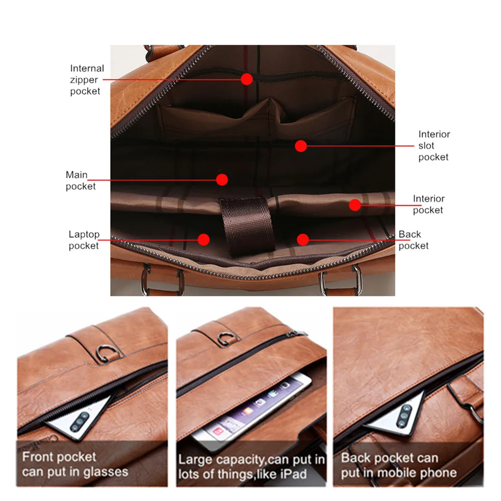 jeepbuluo men briefcase bag high quality famous brand leather shoulder messenger bags office handbag 13 3 inch laptop free global shipping