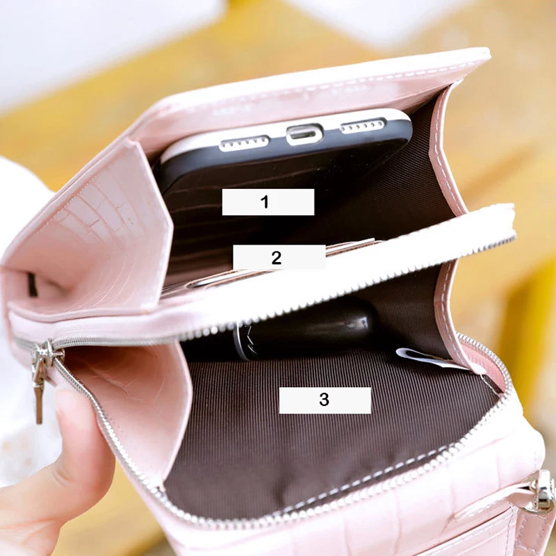 Сумка для телефона мини сумка через плечо женская высокого качества с карманом