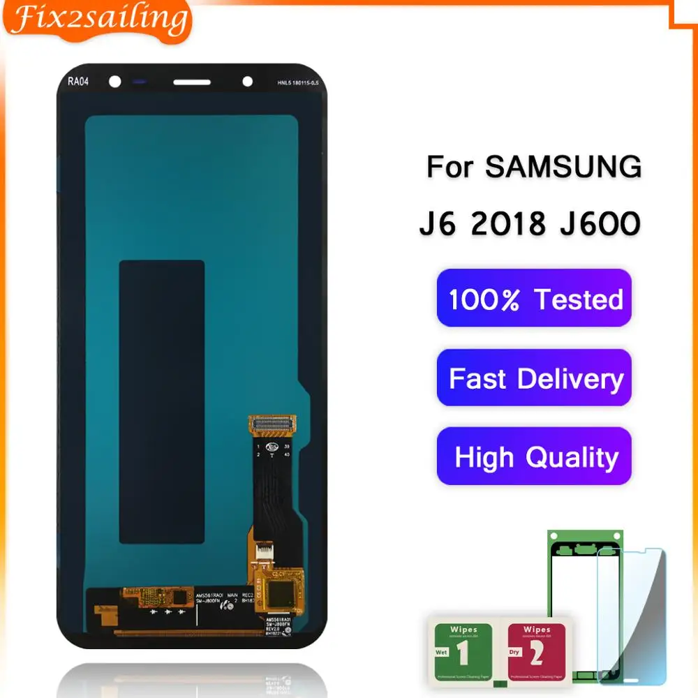 Лучшее качество ЖК дисплей для Samsung Galaxy J6 J600 2018 J600F J600F/DS J600G/DS LCD кодирующий