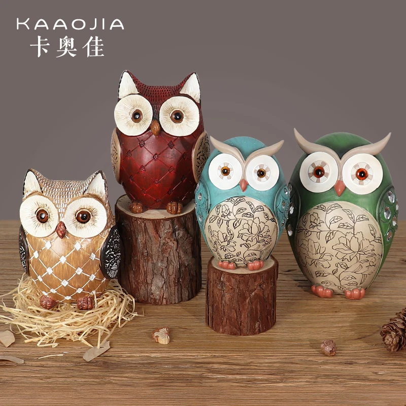 Американские ретро ностальгические декоративные украшения сова милые