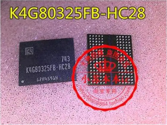 

Бесплатная доставка 5 шт. K4G80325FB-HC28 BGA