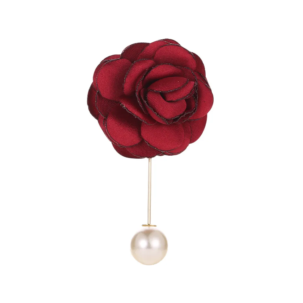 2020 корейские Броши ручной работы из искусственной кожи в виде цветка камелии
