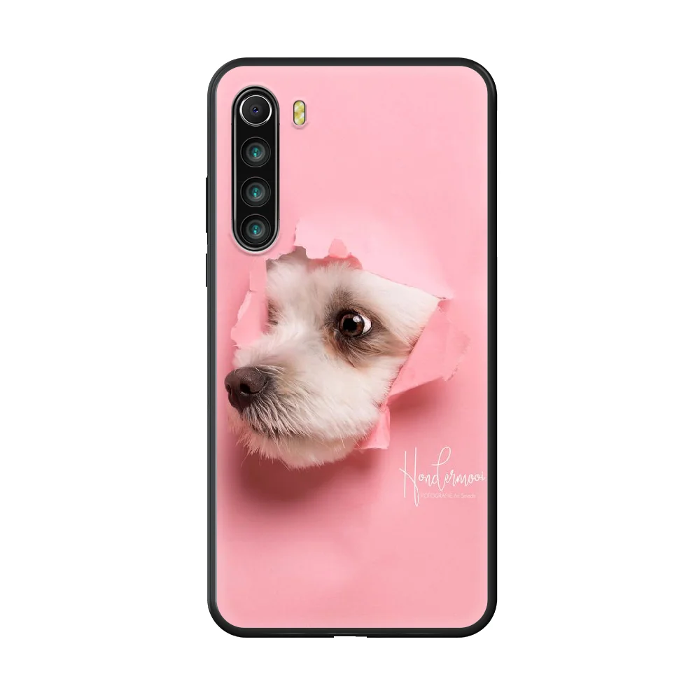 

Dog Adorable Animal Pet Phone case For Xiaomi Redmi Note 8T 8 9 7 7A 8 8A 4 5 9S Pro black waterproof trend cell cover art cover
