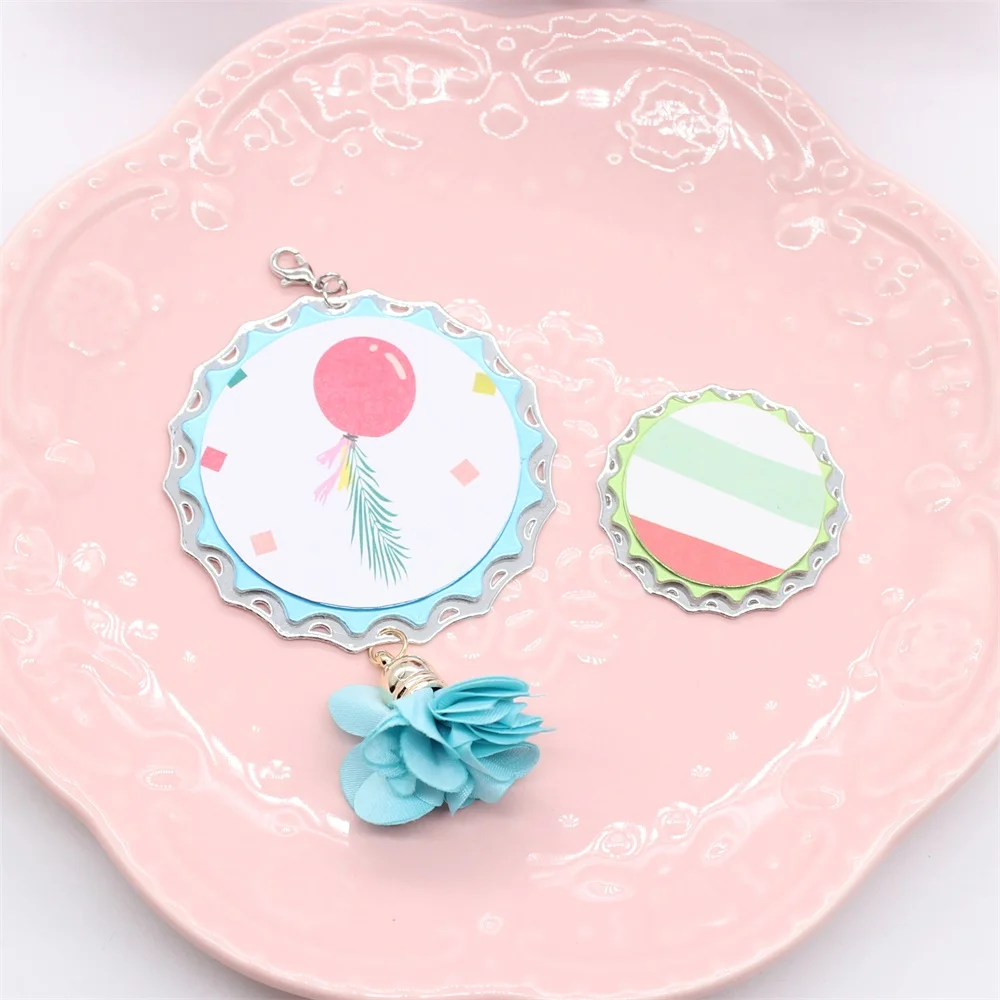 Ножи для вырубки металлических крышек KSCRAFT для декорирования бумаги при скрапбукинге.