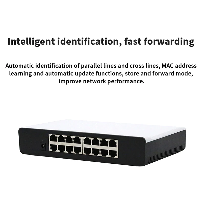 GLVISION GLS16 16 портовый Настольный Ethernet коммутатор 10/100 Мбит/с авто Согласование RJ45