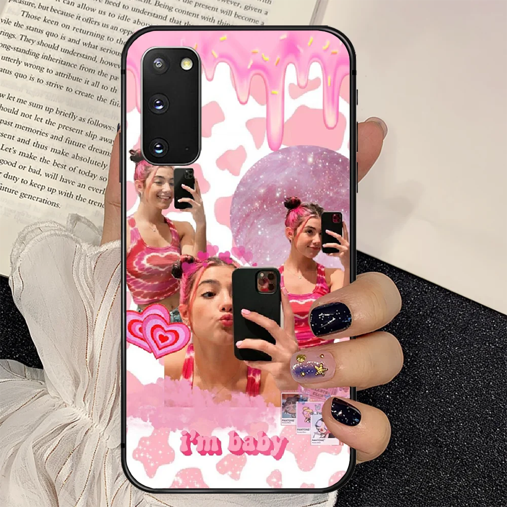 

Charli Damelio D'Amelio Phone Tempered Glass Case Cover for Samsung Galaxy A M 12 20 21 30 31 40 50 51 52 70 71 72 E S Coque