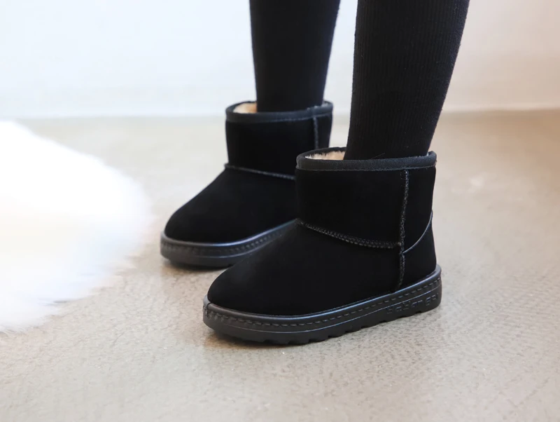 Модная детская повседневная обувь детские ботинки Martin для мальчиков и девочек