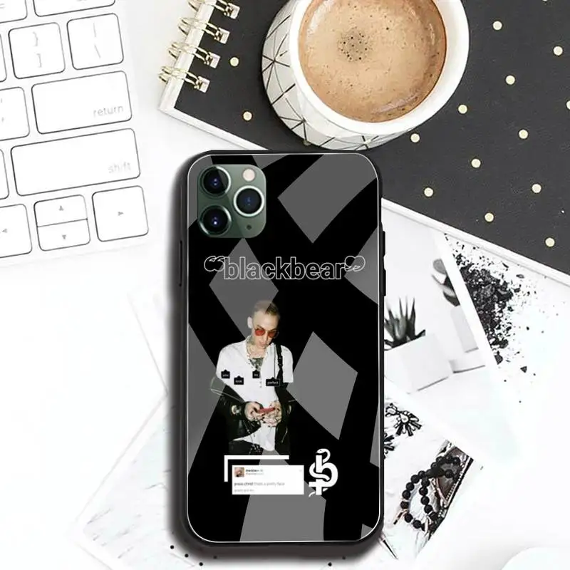 

Blackbear hip hop rapper Phone Case Tempered Glass For iPhone 12 pro max mini 11 Pro XR XS MAX 8 X 7 6S 6 Plus SE 2020 case