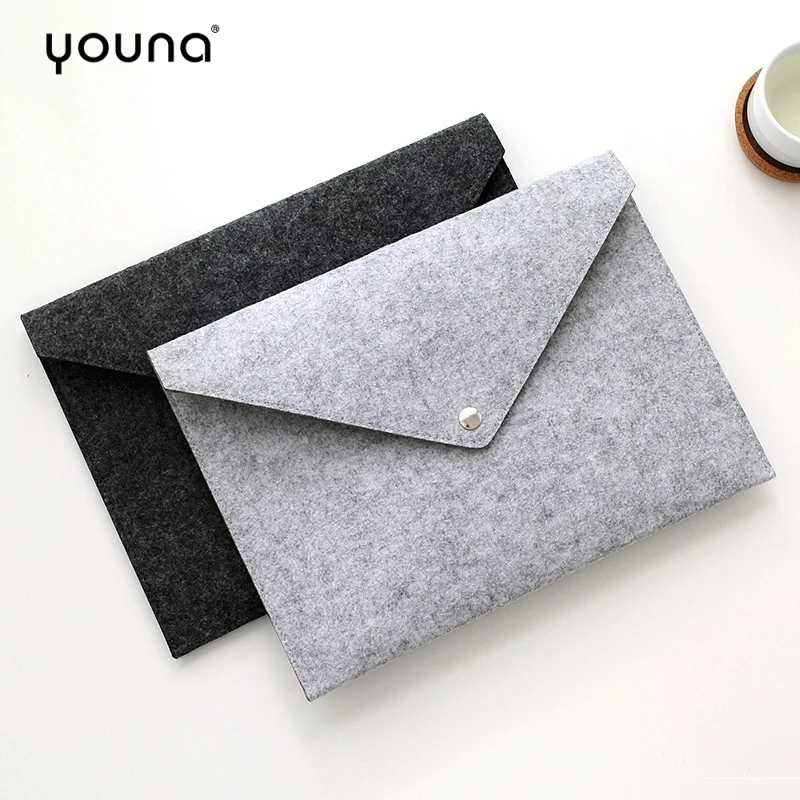 Файловая папка A4 из войлока прочный портфель для документов вместительный